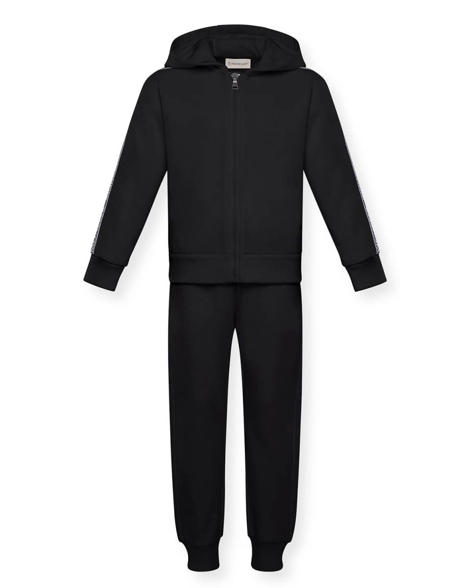 Boy's 2-Piece Logo Taped Jogger Pants Set, Size 4-
